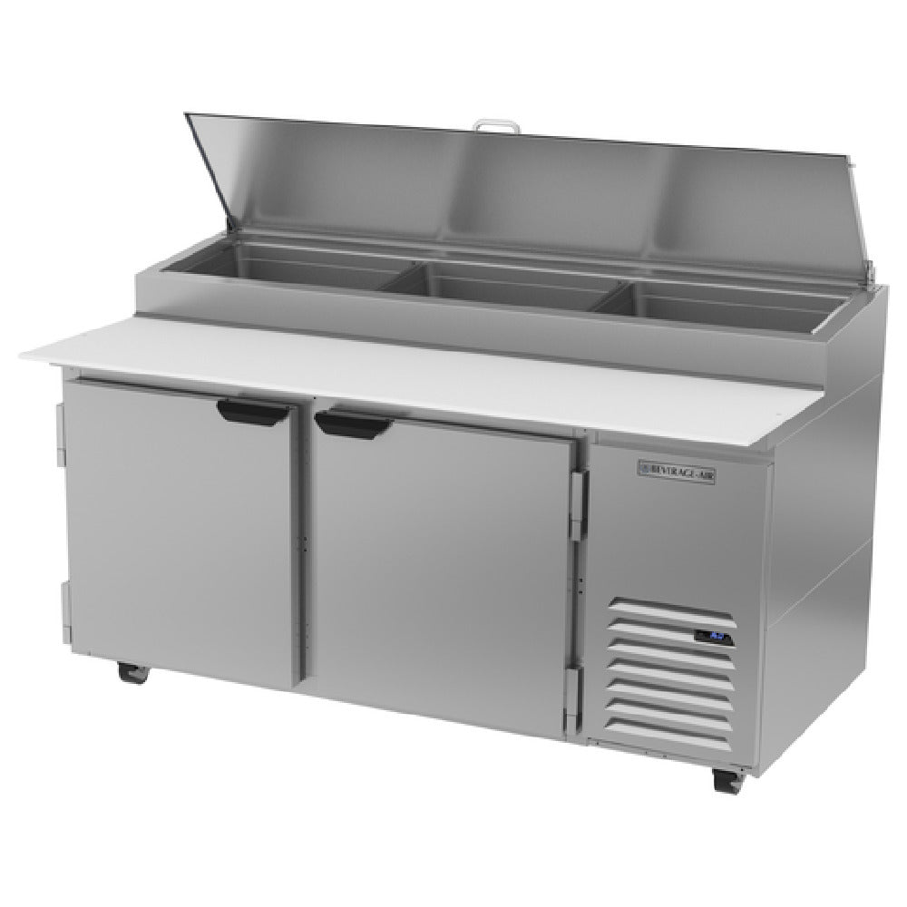 Beverage Air DP67HC Pizza Top Refrigerated Counter Two-section 67"W