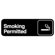Royal ROY 394514 - Sign, 3" X 9", "Smoking Permitted"