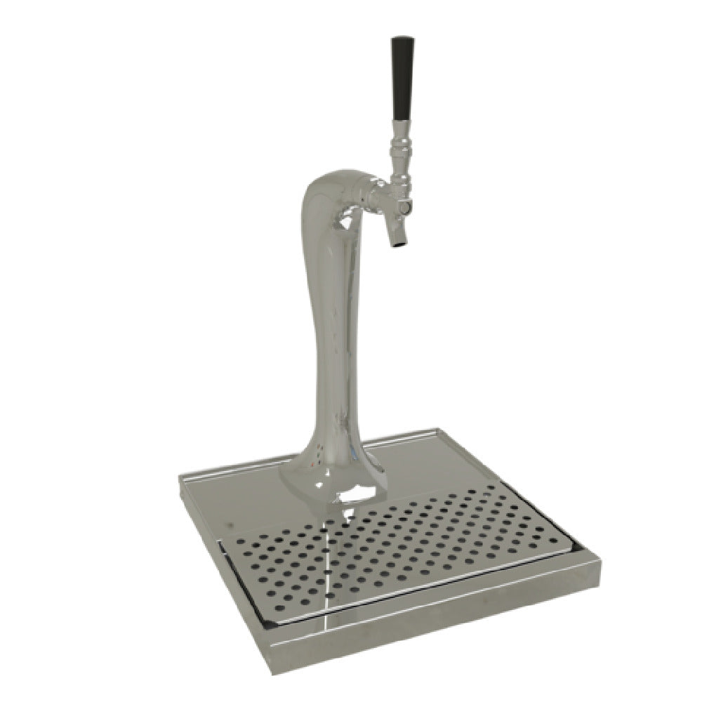 Glastender CBT-1-MFR Cobra Draft Dispensing Tower Countertop (1) Stainless Steel Faucet (handles Not Included)
