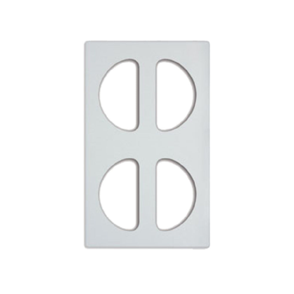 Vollrath 8241320 Miramar™ Template For Half Oval Decorative Pans White Stone Color