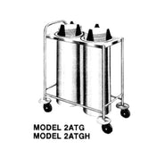 Piper Products 2ATG4 - Plate Dispenser, Open Tubular Frame, Mobile Design