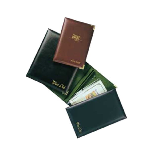 Menu Solutions W910C Wine List Cover 10" X 12" Holds (12) #201 8-1/2" X 11" Page Protectors (not Included)