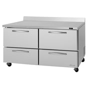 Turbo Air PWR-60-D4-N PRO Series Refrigerated Work Top Two-section 15.5 Cu.ft. .capacity