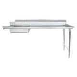 Empura ESDT72R - Soiled Dishtable, 72"W X 30"D X 41.5"H, Straight Design
