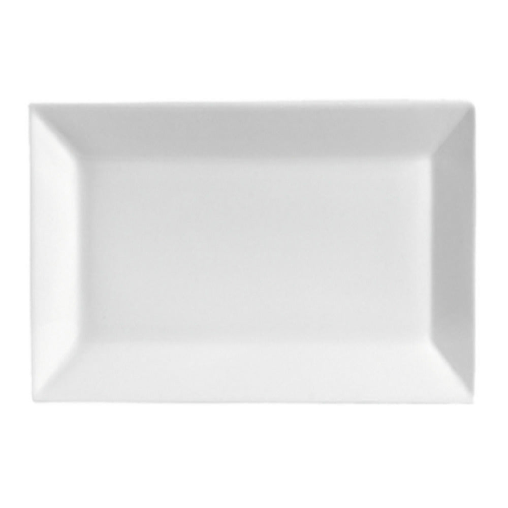 CAC China KSE-651 Kingsquare Platter 14-1/2"L X 10-1/4"W X 1-1/4"H Rectangular