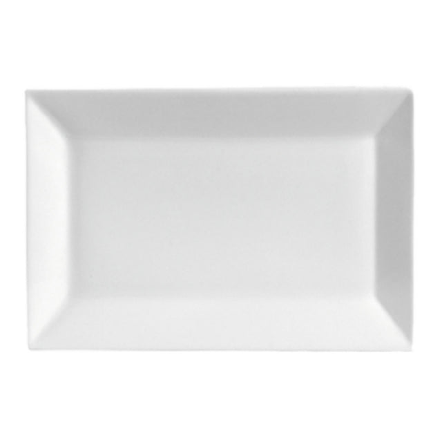 CAC China KSE-651 Kingsquare Platter 14-1/2"L X 10-1/4"W X 1-1/4"H Rectangular