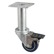 BK Resources 3SBR-UP3AD-PLY-PS4 Caster Kit Mobile Equipment Includes (4) 3" Diameter Adjustable Height Universal Swivel Plate Casters