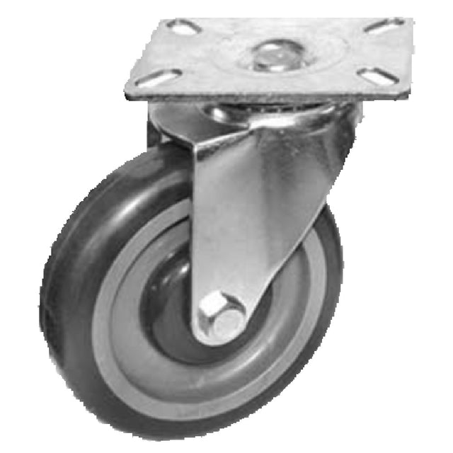 GSW USA KP5012 Caster 4" Dia. 3-1/8" X 4-1/8" Swivel Plate 1-1/8"W Face
