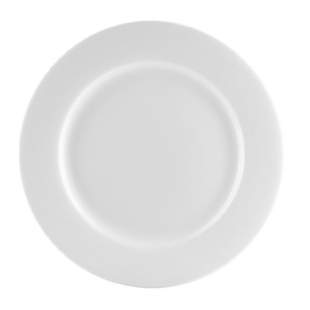 CAC China UVS-6 Universal Plate 6-1/4" Dia. X 1/2"H Round