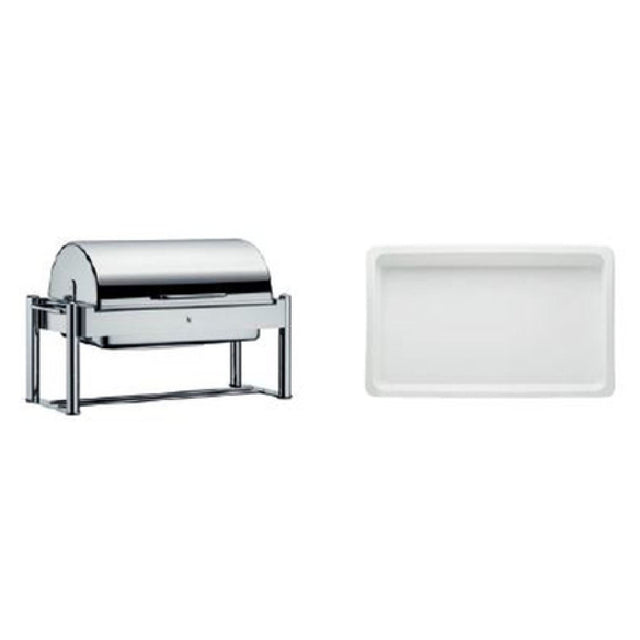 BauscherHepp 06.3333.6011 Chafing Dish Promo Kit Includes: (1) Basic 1/1 GN Chafing Dish With Roll-top Cover (06.3333.6041) & (3) 247 Oz.