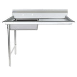 Empura EUDT48L - Soiled Dishtable, 48"W X 30"D X 41.5"H, Undercounter
