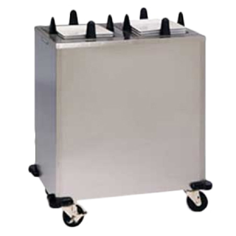 Lakeside S6209_120/60/1 Dish Dispenser Heated Mobile (2) Self-leveling Dish Dispensing Tubes