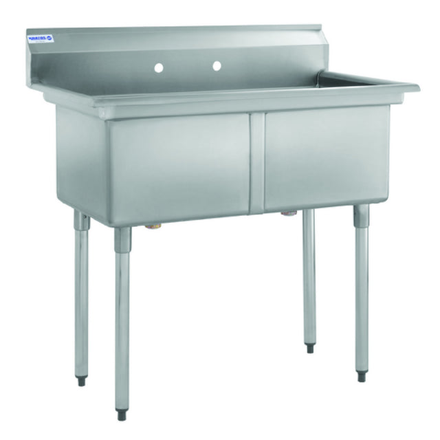 Hubert 29N-005 - Kratos® Compartment Sink, 18"W X 18"D X 12"H Bowl Size, 18-Gauge Stainless Steel