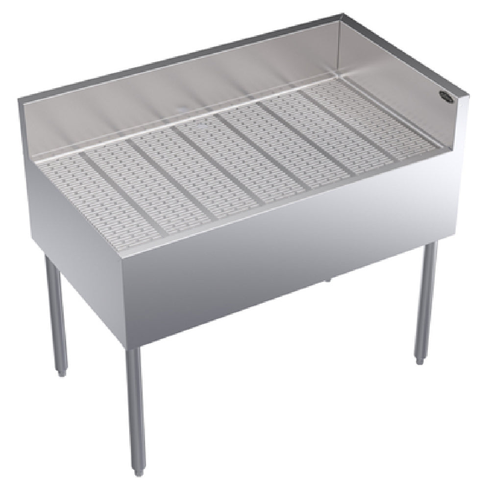 Krowne KR24-C42R Royal Series Underbar Corner Drainboard Free Standing 42"W X 24"D X 36-1/2"H O.A.