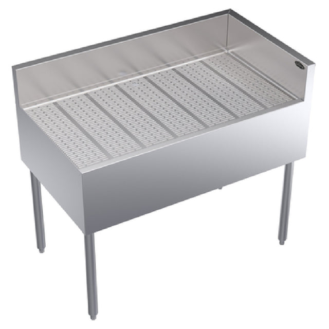 Krowne KR24-C42R Royal Series Underbar Corner Drainboard Free Standing 42"W X 24"D X 36-1/2"H O.A.