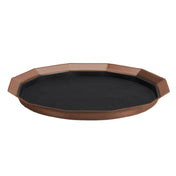 Service Ideas TRPN1412RIBSRG Non-Slip Tray 14" Dia. X 1-1/2"H Removable Insert