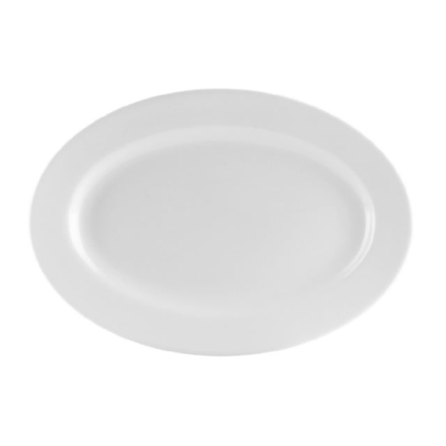 CAC China UVS-34 Universal Platter 9-3/8"L X 6-1/8"W X 3/4"H Oval