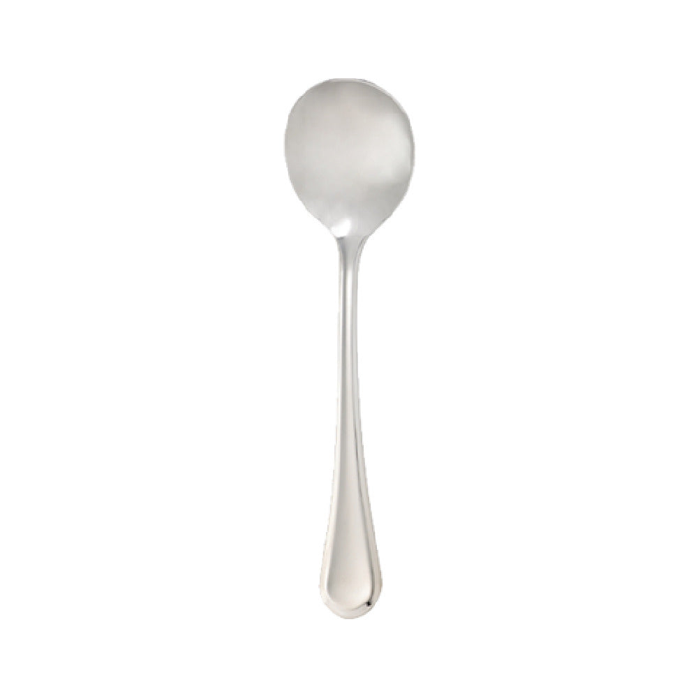 Arc Cardinal FL609 Arcoroc Amber Soup Spoon (L:7.125'' X W:1.771'') 18/0 Stainless Steel
