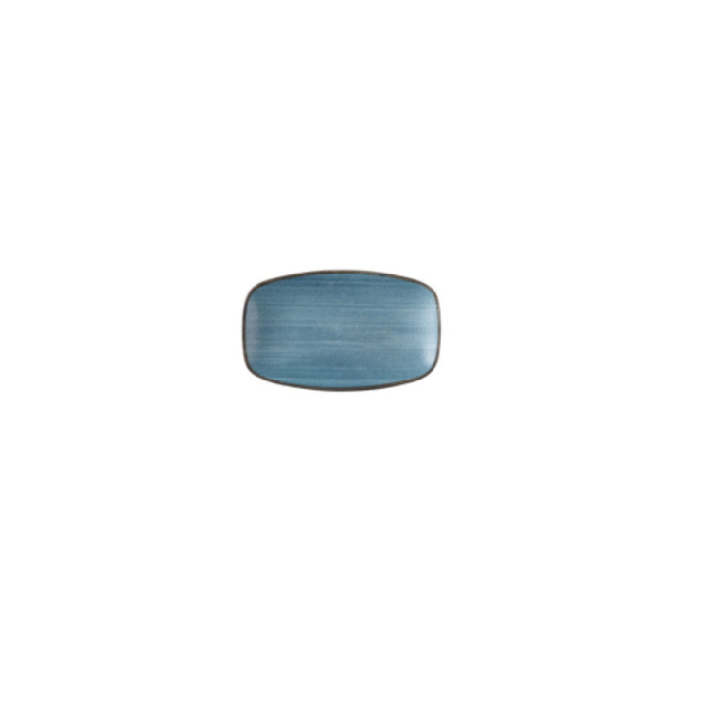 Churchill China SRBEXO7 1 - Teal Oblong Chefs Plate, 7 4/5 X 4 3/4 ", Ceramic