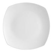 CAC China H-SQ16 Hampton Plate 10"L X 10"W X 1"H Square With Round Well