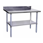 Hubert 28W-029 - Kratos® 304 Stainless Steel Work Table, 48"W X 30"D X 38"H, 16 Gauge Type 304 Stainless Steel Top