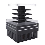Turbo Air TIOM-48CCB-N Island Display Self-Serve Refrigerated Merchandiser 23.7 Cu. Ft. Capacity