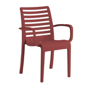 Grosfillex UT954414 - Astoria Stacking Armchair, 23.6"W X 23.4"D X 34.7"H, Technopolymer With Air Molding Technology