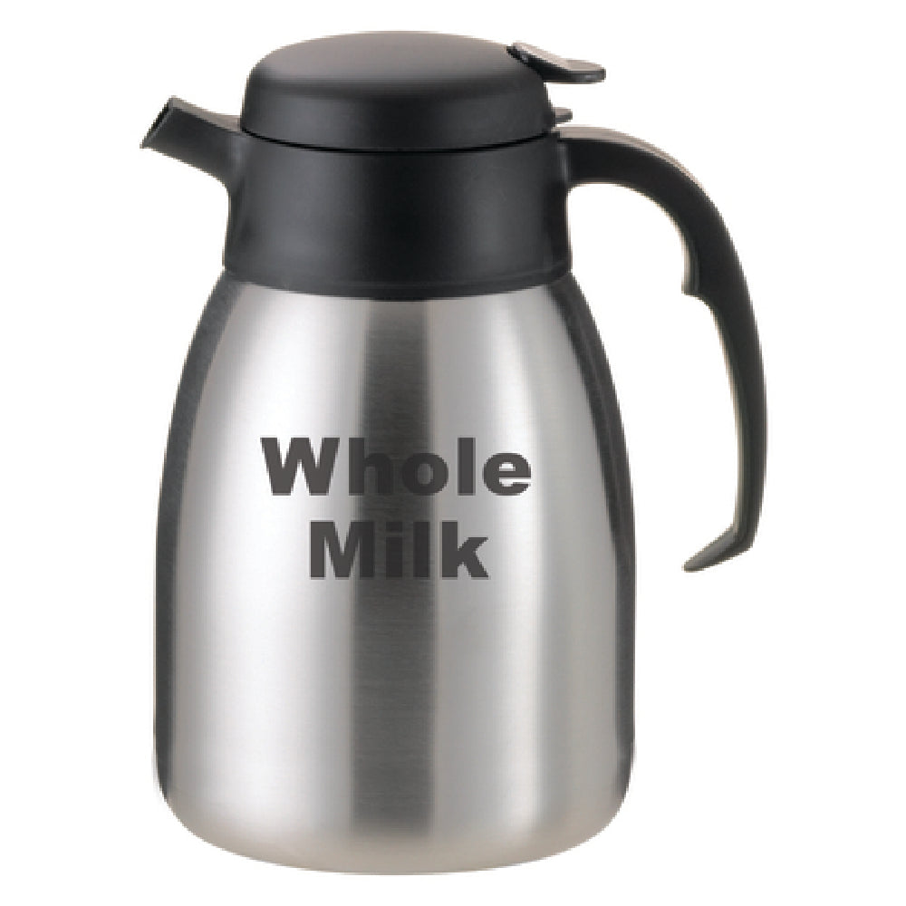 Service Ideas FVPC15WHOLEET SteelVac™ Carafe 1.5 Liter (50.7 Oz.) 5-3/4" X 7-1/4" X 9-1/4"