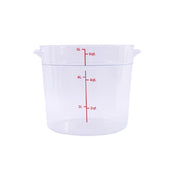 CAC China FS1P-6C Food Storage Container 6 Qt. Round