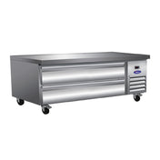 Valpro VPCB-62C - Refrigerated Chef Base With Marine Edge Top, 62″, Features Two Full-extension Telescoping Cartridge Drawers With 6″ Pan Capacity (top And Bottom)