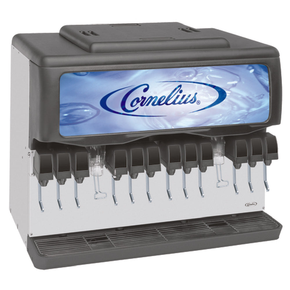 Cornelius 02810 - Enduro 300 Ice & Post-Mix Beverage Dispenser, Countertop, (12) UFB-1™ Sanitary Lever Valves