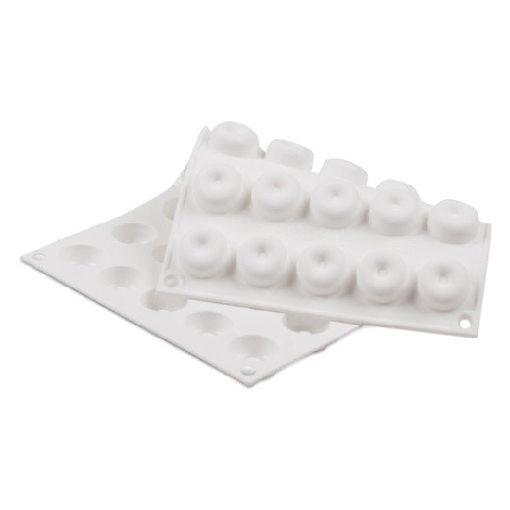 JB Prince MA100 - Micro Flex Mold, 11-3/4" X 7" Overall, Makes (35) 1" Dia. Savarins
