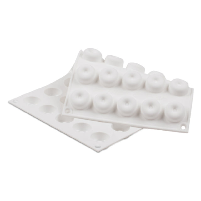 JB Prince MA100 - Micro Flex Mold, 11-3/4" X 7" Overall, Makes (35) 1" Dia. Savarins
