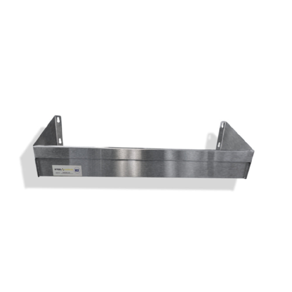 Steel Works Stainless SWSSR3-48X Single Tier Speed Rail 48"W X 5"D X 10"H 22/304 Stainless Steel