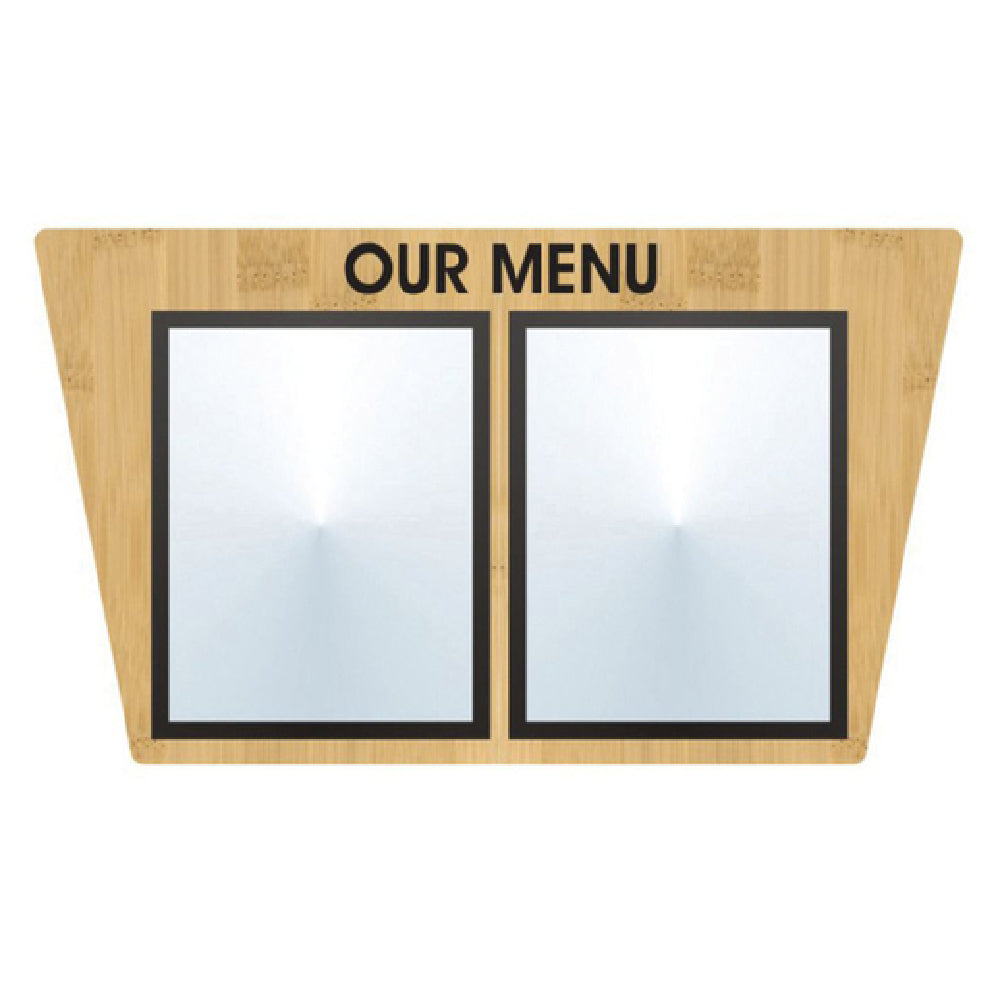 Hubert 33586 - Menu Board, 2-pocket, Wall-mount