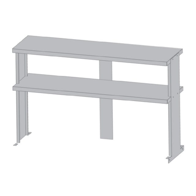 Refrigeration X RX-TSOS-5R-T Double Overshelf 60-3/8"W X 14-1/2"D X 31-1/4"H Stainless Steel