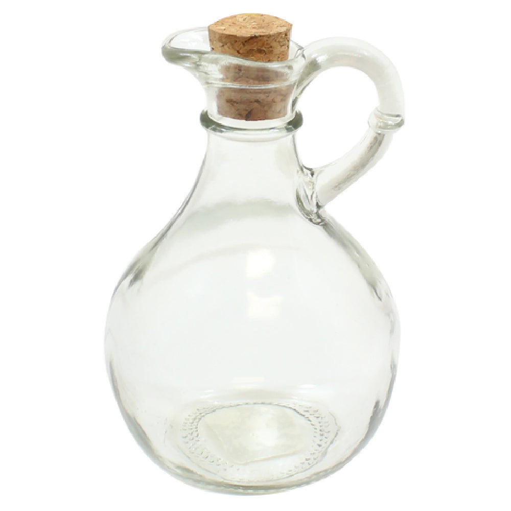 Tablecraft H92000 Olive Oil Bottle 10 Oz. Clear Glass Bottle With Handle (dishwasher Safe)