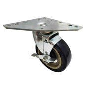 Sapphire Manufacturing SM-CS266 Triangular Plate Caster Multi-hole 5" Polyurethane Wheel