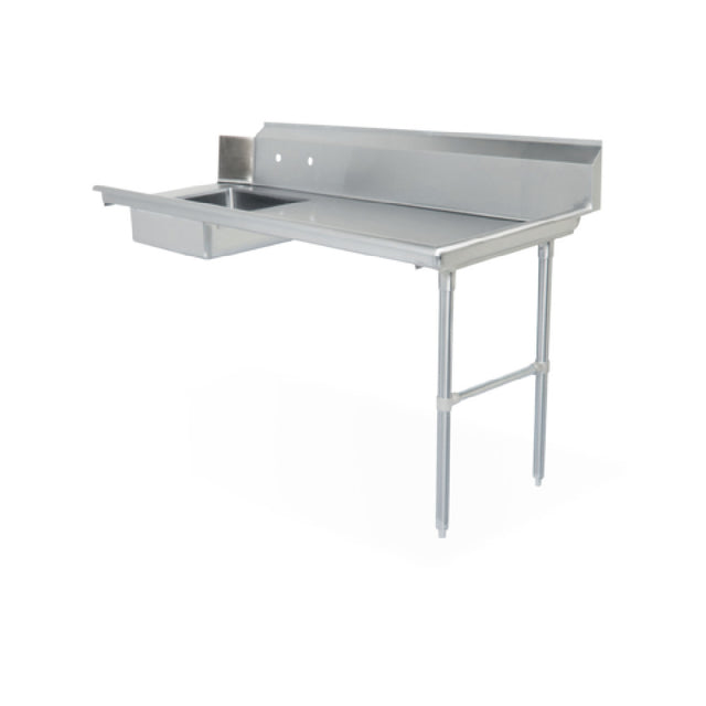 Steel Works Stainless SWSDT-84R Soiled Dish Table 16ga/304 Stainless Steel 30" X 84" X 43-3/4"H