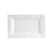 CAC China QE-12 Queensquare Platter 10"L X 6-1/4"W X 1"H Rectangular