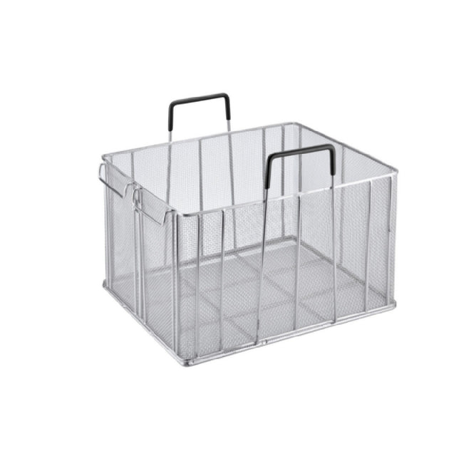 CAC China BKPS-16 Pasta Basket 16-1/4"W X 12-7/8"D X 10"H Stainless Steel Basket With PVC Handle