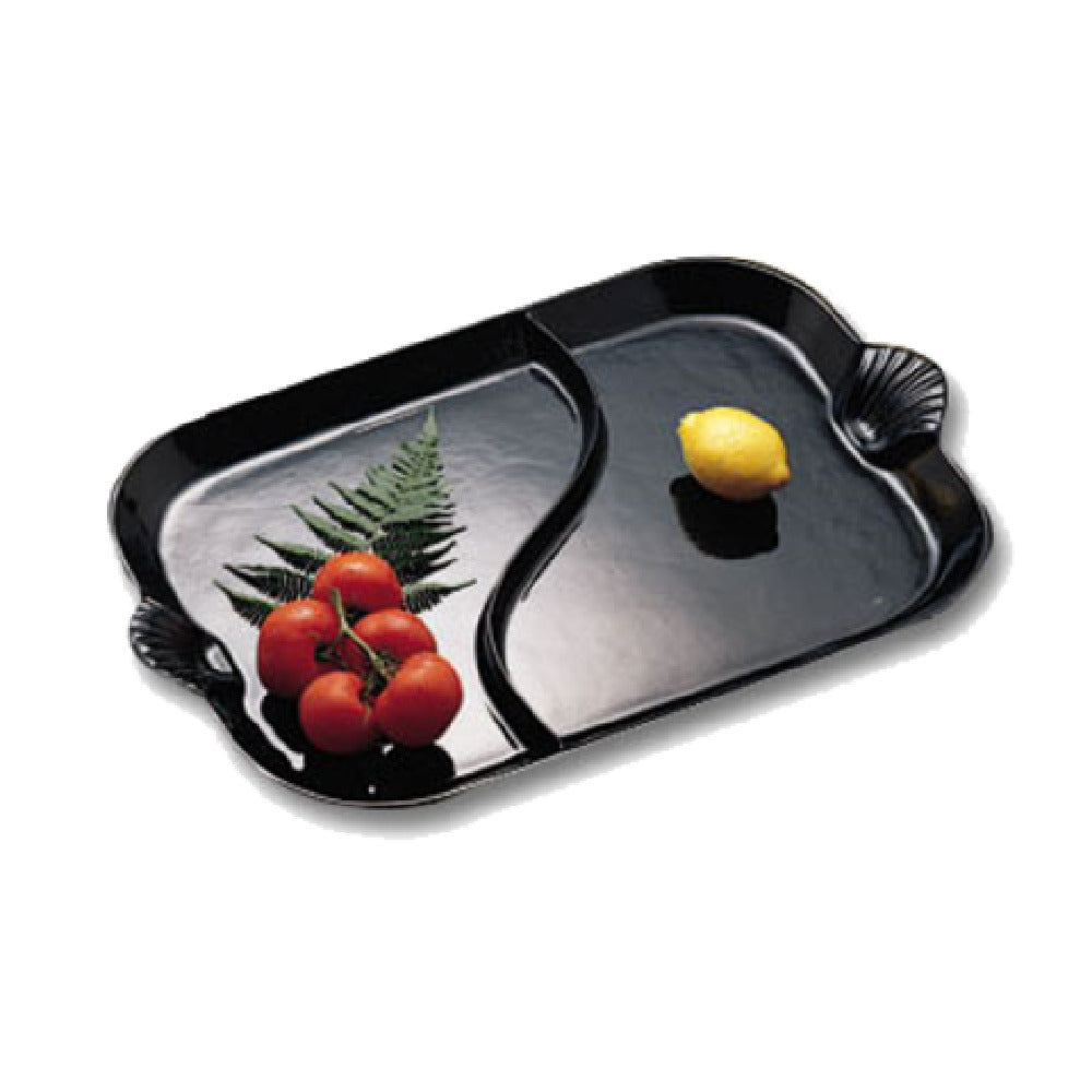 Bon Chef 2096DPWHT Divided Platter 18" X 26" With Shell Handles