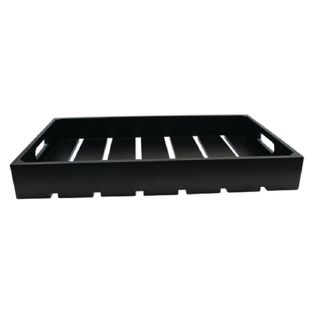 TableCraft Products CRATE12BK - Gastro Serving/Display Crate, Half Size, 12-3/4" X 10-1/2" X 2-3/4"