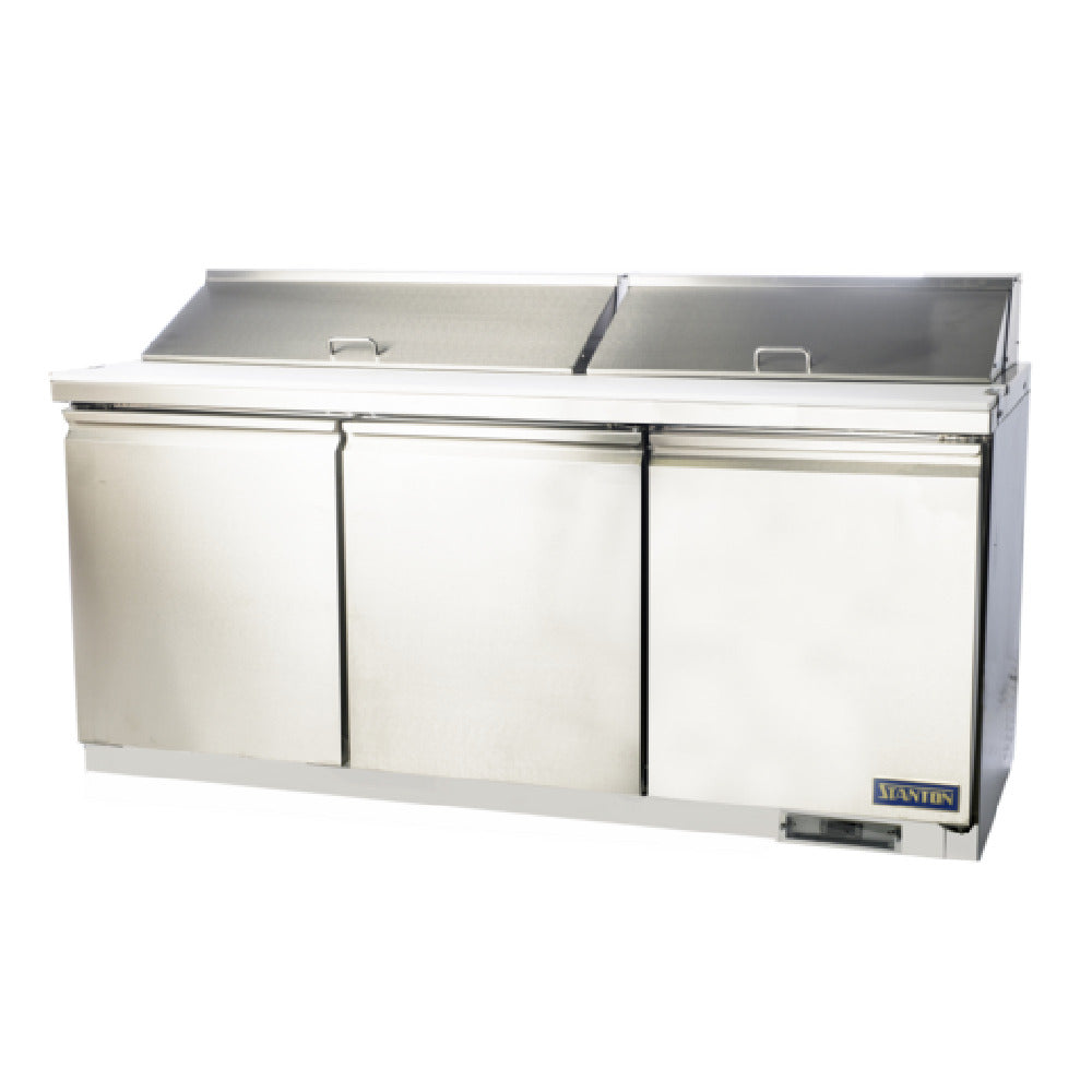 Stanton Trading STC-SST-72 Sandwich/Salad Top Refrigerator Three-section Self-contained Refrigeration