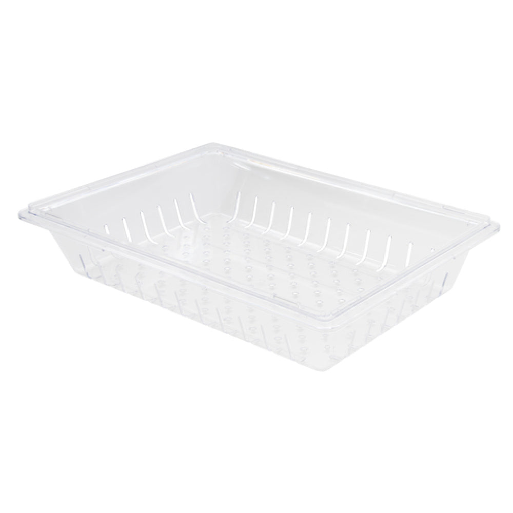 Winco PFSF-5C 26 Inch Width Rectangular Colander Clear Polycarbonate w ...