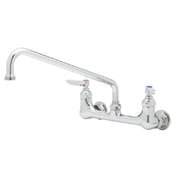 T&S Brass B-0231-CR-SC Faucet 8" OC Wall Mount Base 1/2"NPT Female Inlets