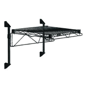 Quantum WC14-CB1872BK Cantilever Single Shelf Post Wall Mount (1) 72"W X 18"D Shelf