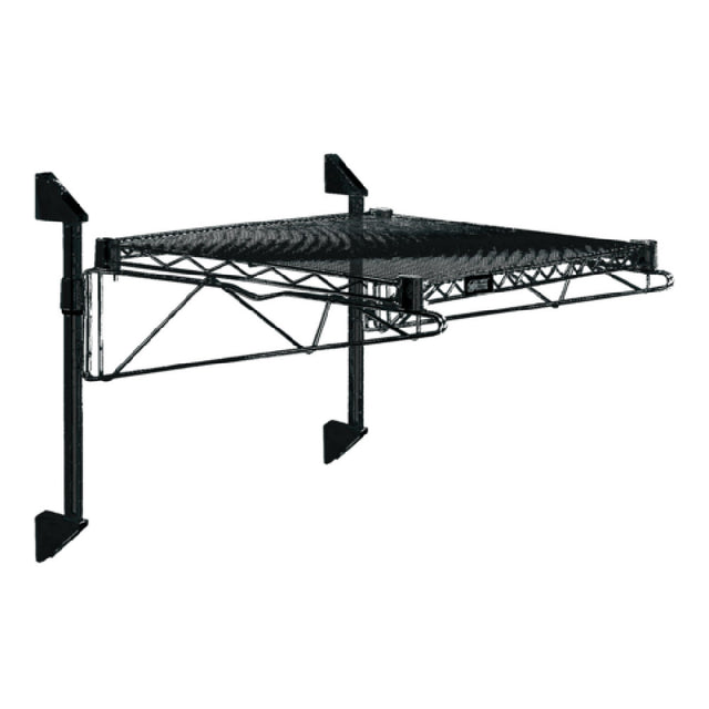Quantum WC14-CB1424BK Cantilever Single Shelf Post Wall Mount (1) 24"W X 14"D Shelf
