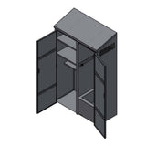 Winholt STCT-HD2450.5H84-MPS-ST-KT Mop Sink Cabinet 24"W X 50.5"L X 84"H Stainless Steel