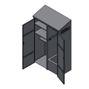 Winholt STCT-HD2450.5H84-MPS-ST-KT Mop Sink Cabinet 24"W X 50.5"L X 84"H Stainless Steel